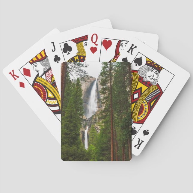 Yosemite Falls through the Forest Poker Cards (Back)