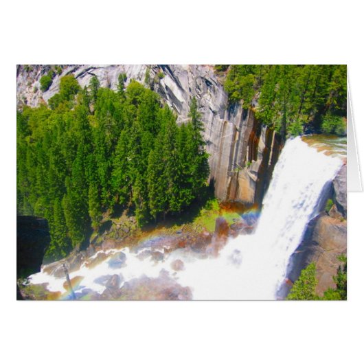 yosemite falls with rainbow cards (Front Horizontal)
