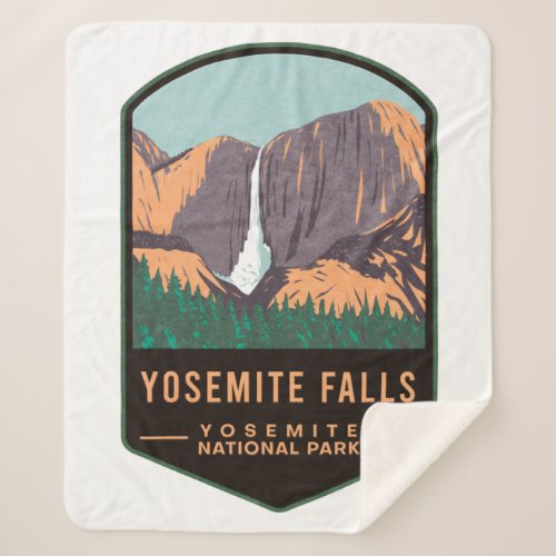 Yosemite Falls Yosemite National Park Sherpa Blanket