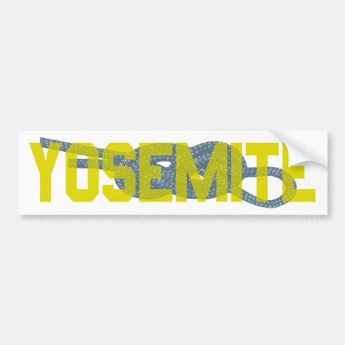 Yosemite Figure 8 Climbing Bumper Sticker