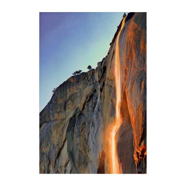 Yosemite Firefall Acrylic Print (Front)