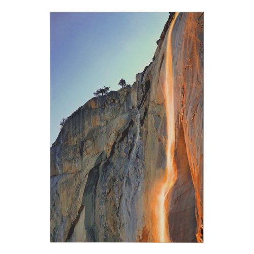 Yosemite Firefall Faux Canvas Print