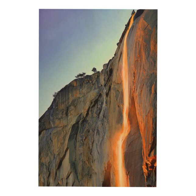 Yosemite Firefall Wood Wall Art (Front)