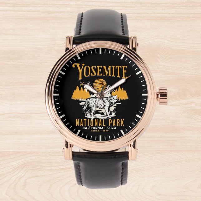 Yosemite Forest Landscape with Vintage Wolf Watch (Creator Uploaded)