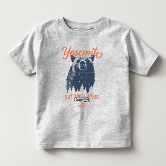 Yosemite Grizzly Bear California National Park Toddler T-shirt (Front)