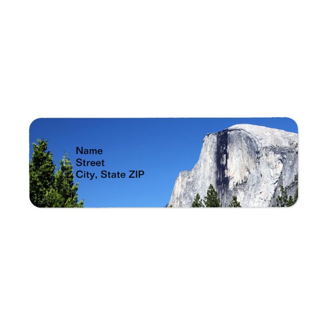 Yosemite Half Dome Label (Front)