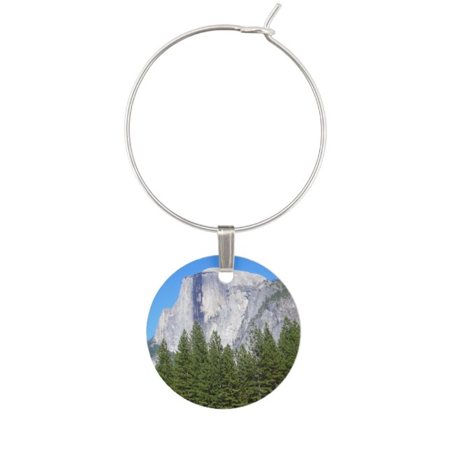 Yosemite Half Dome Wine Charm (Front)