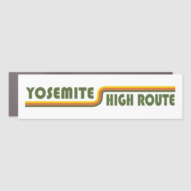 Yosemite High Route Car Magnet (Front)
