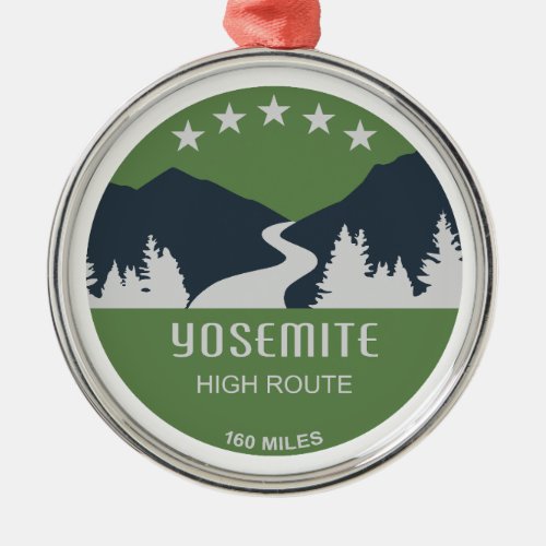 Yosemite High Route Metal Ornament