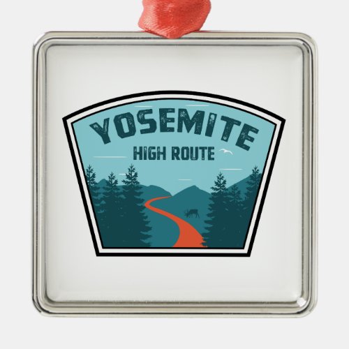 Yosemite High Route Metal Ornament