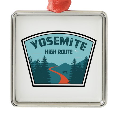 Yosemite High Route Metal Ornament