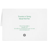 Yosemite in Spring: Glacier Point View Cards (Back Horizontal)