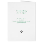Yosemite in Spring: Granite Majesty Cards (Back)