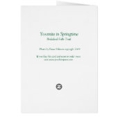 Yosemite in Springtime: Bridalveil Falls Trail Cards (Back)