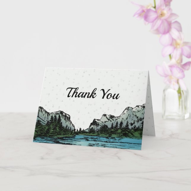 Yosemite Inspired Thank You Card (Orchid)