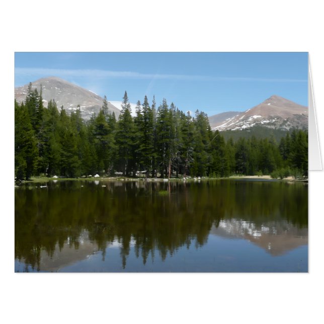 Yosemite Lake Reflection Card (Front Horizontal)