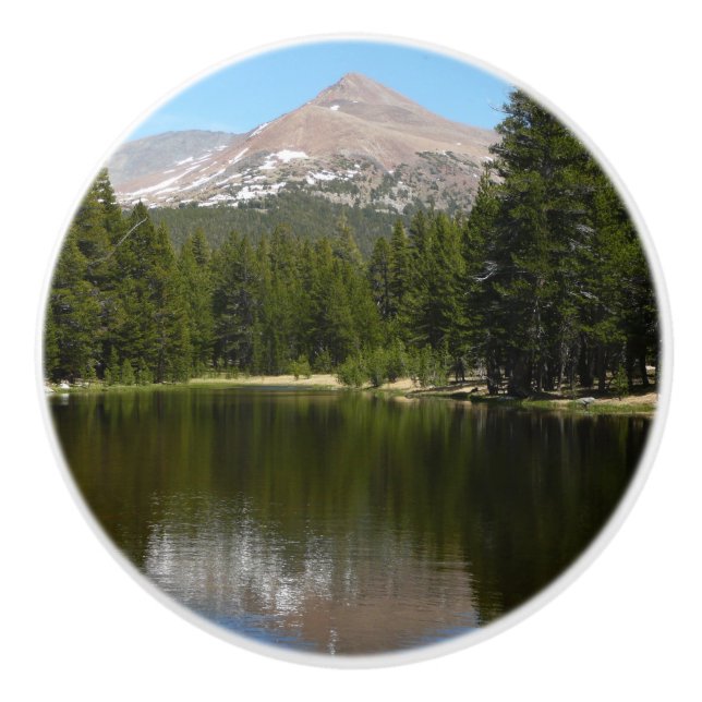 Yosemite Lake Reflection Ceramic Knob (Front)