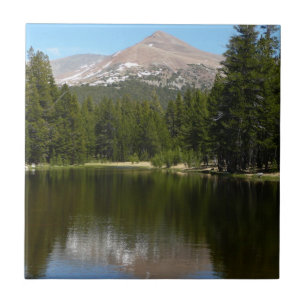 Yosemite Lake Reflection Ceramic Tile