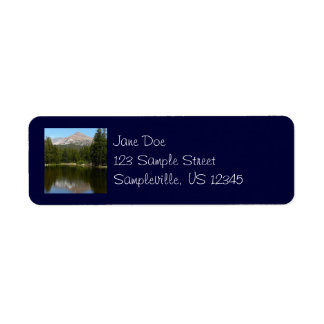 Yosemite Lake Reflection Label