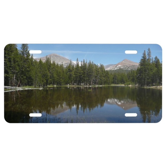 Yosemite Lake Reflection License Plate (Front)