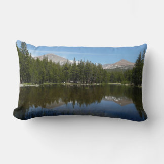 Yosemite Lake Reflection Lumbar Pillow