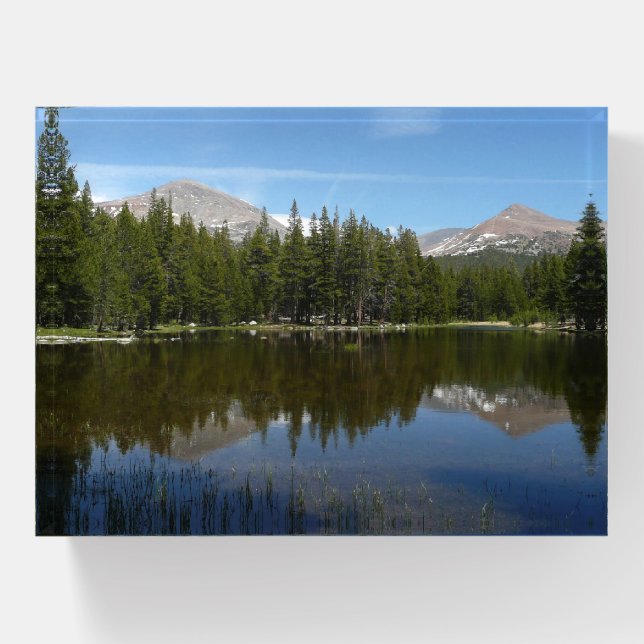 Yosemite Lake Reflection Paperweight (Front)