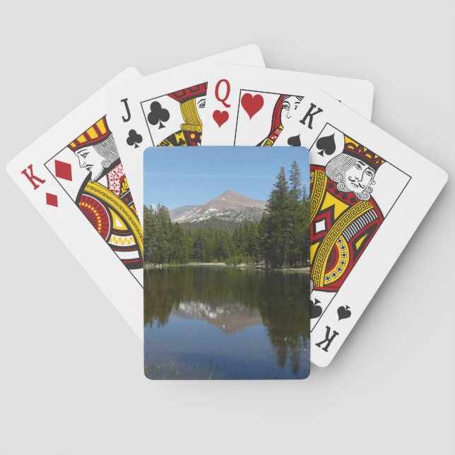 Yosemite Lake Reflection Poker Cards (Back)