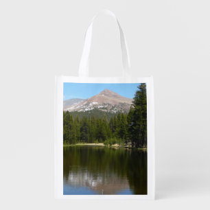 Yosemite Lake Reflection Reusable Grocery Bag