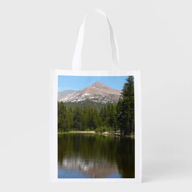 Yosemite Lake Reflection Reusable Grocery Bag (Front)