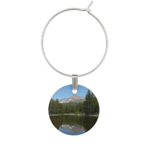 Yosemite Lake Reflection Wine Charm