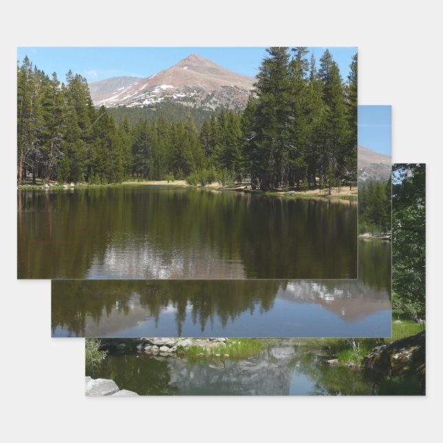 Yosemite Lake Reflection Wrapping Paper Sheets (Set)