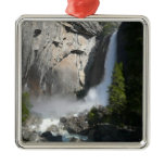 Yosemite Lower Falls at Lower Yosemite Falls Trail Metal Ornament