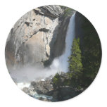 Yosemite Lower Falls from Yosemite National Park Classic Round Sticker
