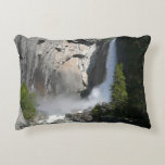 Yosemite Lower Falls from Yosemite National Park Decorative Pillow