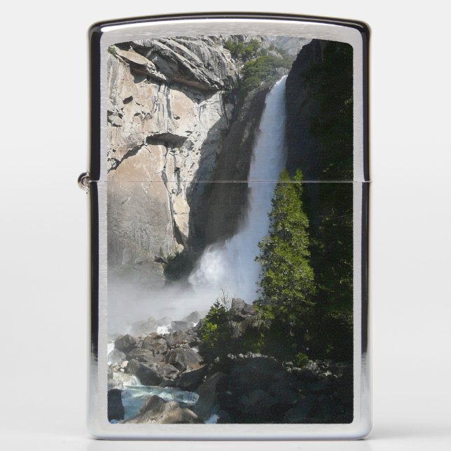 Yosemite Lower Falls from Yosemite National Park Zippo Lighter (Front)