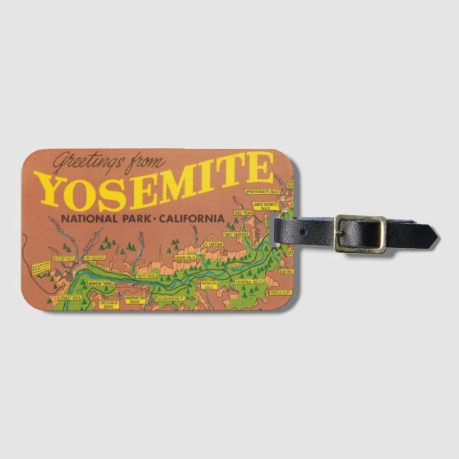 Yosemite Luggage Tag (Front Horizontal)