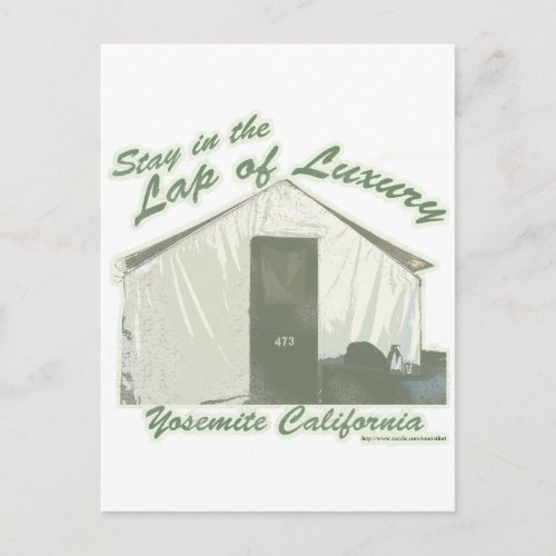 Yosemite Luxury Humor Travel Slogan Postcard