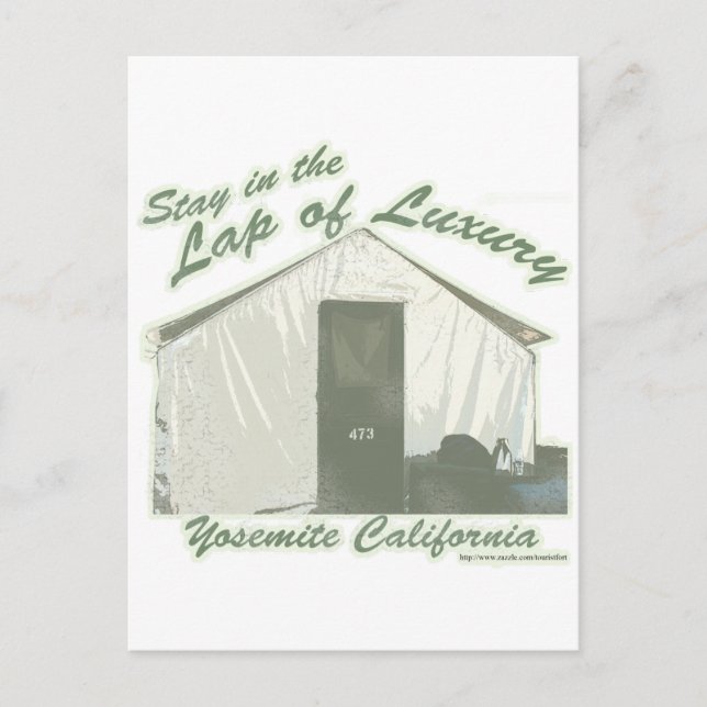 Yosemite Luxury Humor Travel Slogan Postcard (Front)