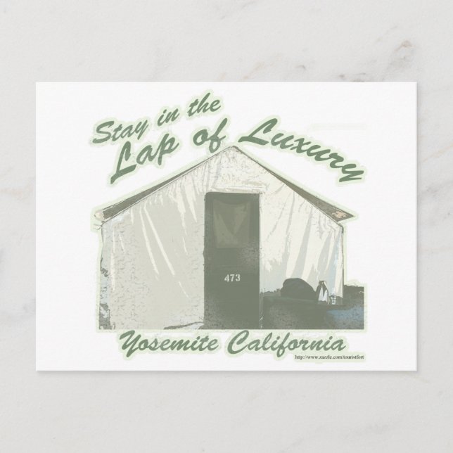 Yosemite Luxury Humor Travel Slogan Postcard (Front)