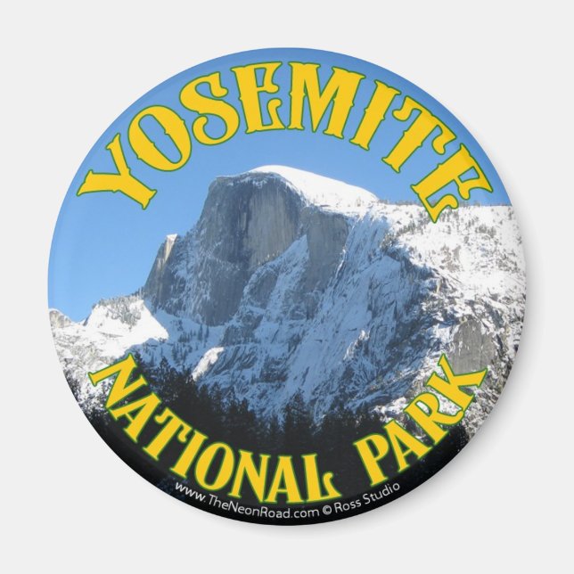 Yosemite Magnet 1 Round (Front)