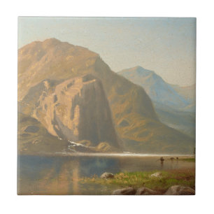 Yosemite Majestic Landscape by Albert Bierstadt Ceramic Tile