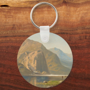 Yosemite Majestic Landscape by Albert Bierstadt Keychain