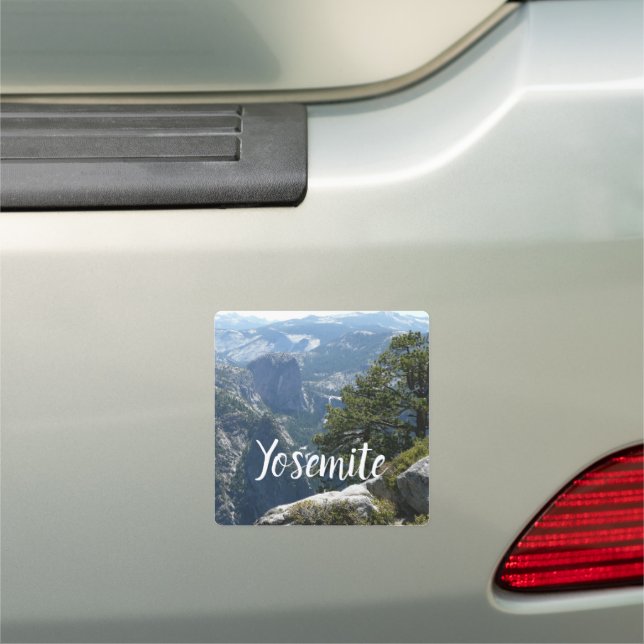Yosemite Mountain View Car Magnet (In Situ)
