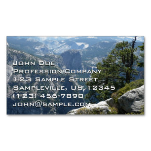 Yosemite Mountain View in Yosemite National Park Business Card Magnet