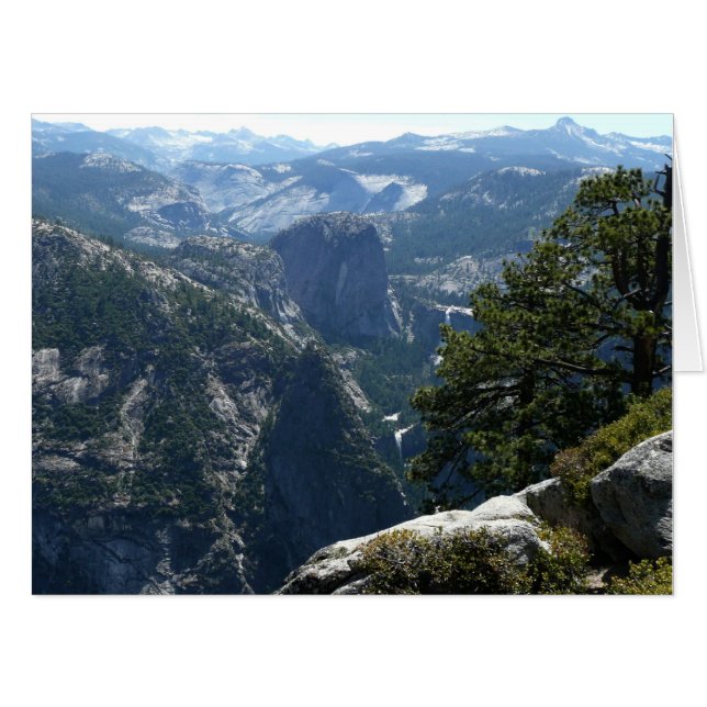Yosemite Mountain View in Yosemite National Park Card (Front Horizontal)