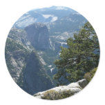 Yosemite Mountain View in Yosemite National Park Classic Round Sticker