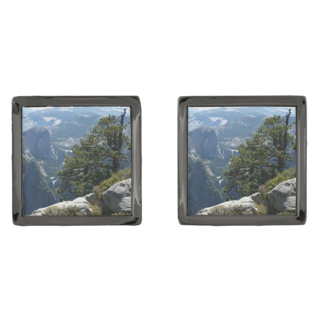 Yosemite Mountain View in Yosemite National Park Cufflinks (Front)