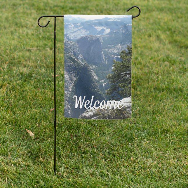 Yosemite Mountain View in Yosemite National Park Garden Flag (In SItu)