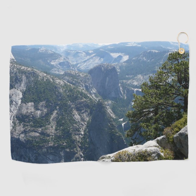 Yosemite Mountain View in Yosemite National Park Golf Towel (Horizontal)