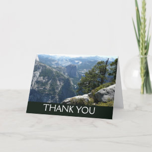 Yosemite Mountain View in Yosemite National Park Letterpress Thank You Card